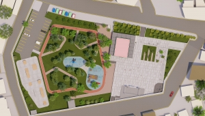 Sarnıç Cumhuriyet Meydanı yenileniyor