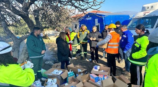 Başkan Batur deprem bölgesinde