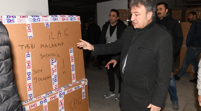  Bornova Belediyesi ve İş dünyasından tıbbi yardım malzemesi