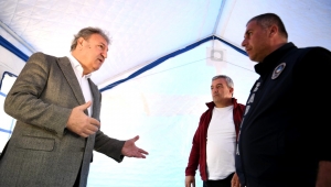 Bornova'nın çadırları deprem bölgesinde