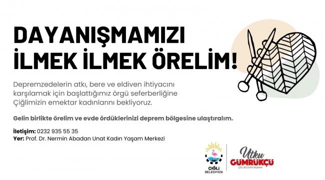 Çiğli’de Örgüler Depremzedeler İçin