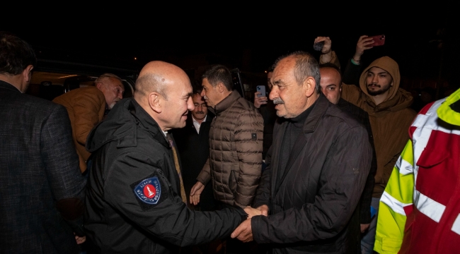 Soyer deprem ve selden etkilenen kardeş belediye Tut'u ziyaret etti