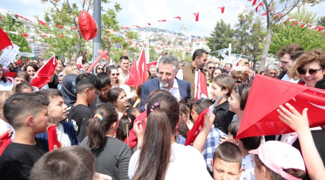 Çocuklar Başkan Sandal’a ‘söz’ verdi
