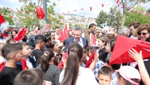 Çocuklar Başkan Sandal’a ‘söz’ verdi