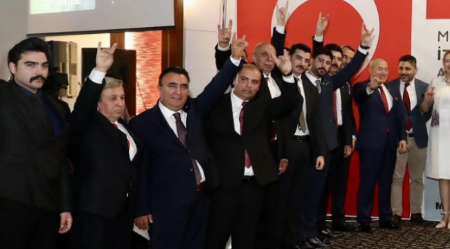MHP İzmir'de adaylarını tanıttı! İl Başkanı Şahin'den teşkilata çalışın mesajı
