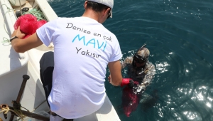 GÜNDOĞAN’DA DENİZ DİBİ TEMİZLİĞİ
