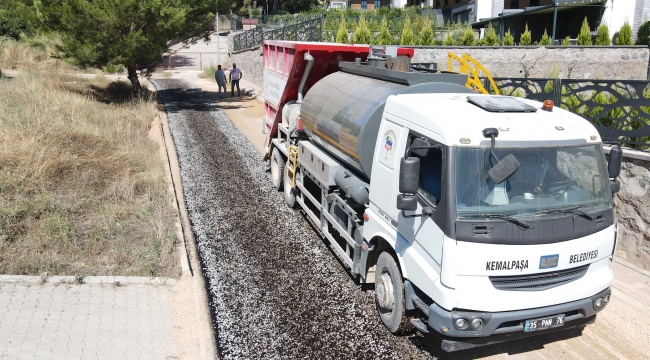 KENDİ ASFALTINI ÜRETEN KEMALPAŞA