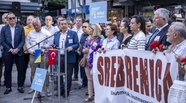 Srebrenitsa Kurbanlarına Konak'ta Hüzünlü Anma