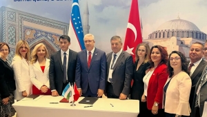 Rektör Prof. Dr. Budak Türkiye- Özbekistan Sağlık İş Forumu ve Fuarına katıldı