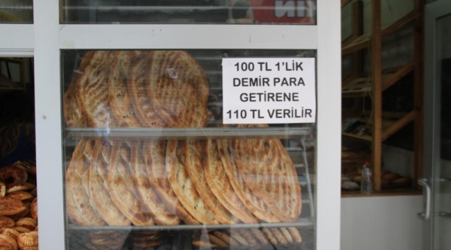 100 lira getirene 110 lira veriyor