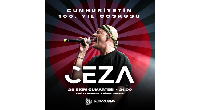 Buca Cumhuriyet’in 100. yılını Ceza konseri ile kutlayacak