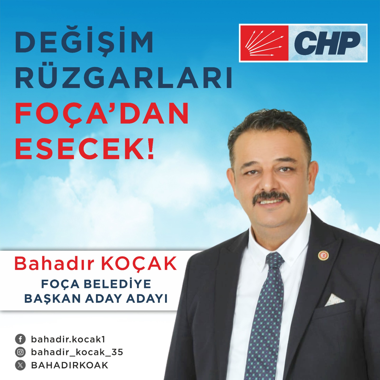CHP Foça adayı Bahadır Koçak dan proje çıkarması