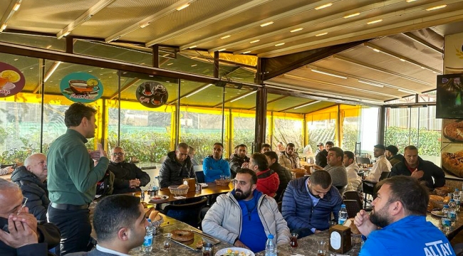 CHP'li Ulaş Aydın, Bayraklı'nın spor kulüpleriyle buluştu