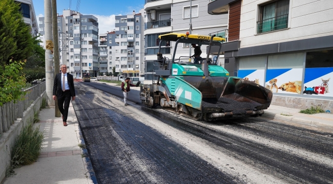 Gaziemir’in yollarında yoğun çalışma