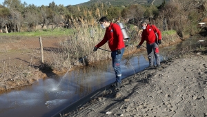 Menderes’te Larva Mücadelesi