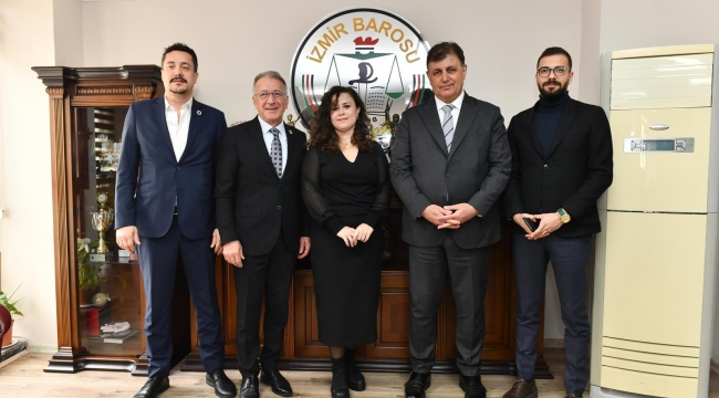Başkan Tugay seçim güvenliği için İzmir Barosu'ndan destek istedi