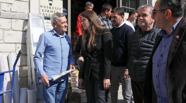 Lal Denizli: Esnafımızın sıkıntılarını dinlemek ve onların yanında olmak bizim için önemlidir