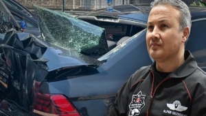Uzaya sağ salim gitti geldi ama TEM trafiğinde kaza yaptı