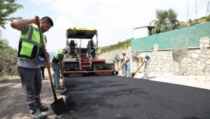 Bornova’da asfalt rekoru