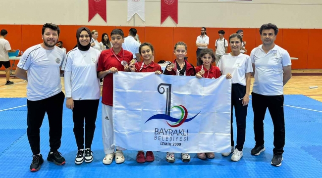 Tekvandoda İzmir’in şampiyonu Bayraklı Belediyesi