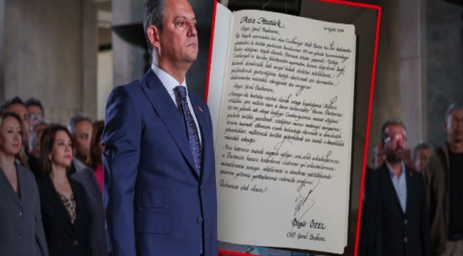 Özgür Özel CHP'nin 101. yılında Anıtkabir'de bu sözleri kayıt etti