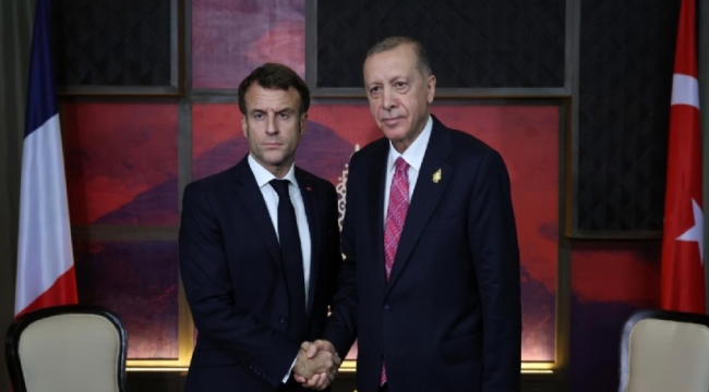 Cumhurbaşkanı Erdoğan, Fransa Cumhurbaşkanı Macron ile görüştü
