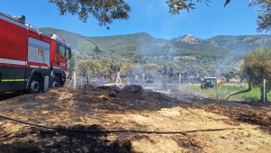 İzmir İtfaiyesi Torbalı, Kınık ve Menderes’teki yangınlara müdahale etti