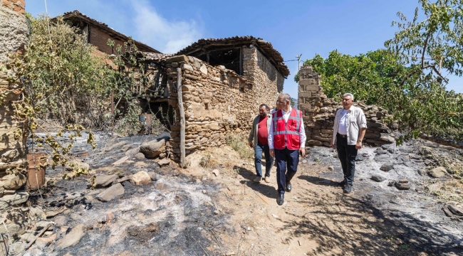 Başkan Tugay yanan köyler için İzmir dayanışmasının ateşini yaktı