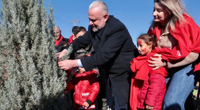 Menemen Belediyesi binlerce fidan dikti