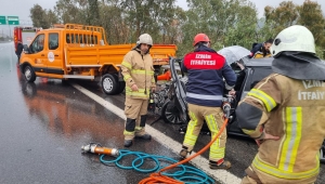 İtfaiye ekiplerinden zincirleme trafik kazasına hızlı müdahale