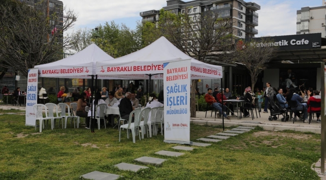Bayraklı’da Sağlık Haftası’nda Sağlık Hizmeti Vatandaşla Buluştu