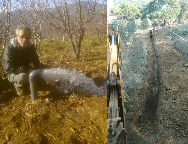 ÇİFTÇİYE	2608 mt SULAMA SUYU HATTI KAZANDIRILDI