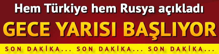 Suriye'de Türkiye ve Rusya'nın garantörlüğünde ateşkes sağlandı