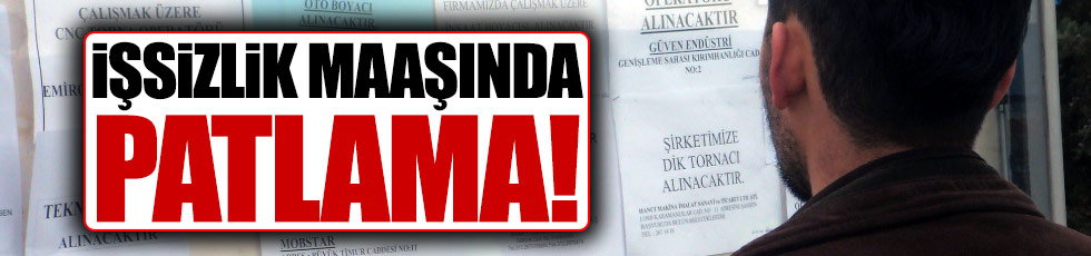 İşsizlik maaşına rekor başvuru