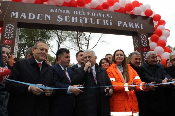 Başbakan Yıldırım kınık'ta park açılışı yaptı