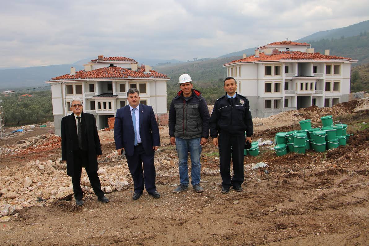 KINIK TOKİ KONUTLARINDA ÇALIŞMALAR SÜRÜYOR