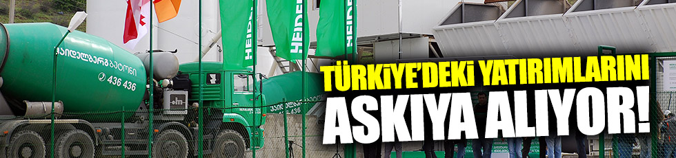 Alman firması Türkiye'deki yatırımlarını askıya alıyor