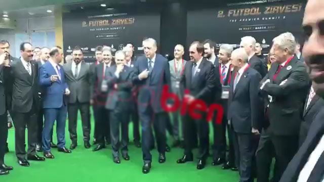 Cumhurbaşkanı Erdoğan'dan Marcel Desailly'e penaltı!
