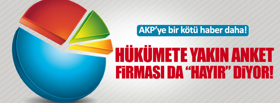 Hükümete yakın anket firması da "Hayır" diyor!