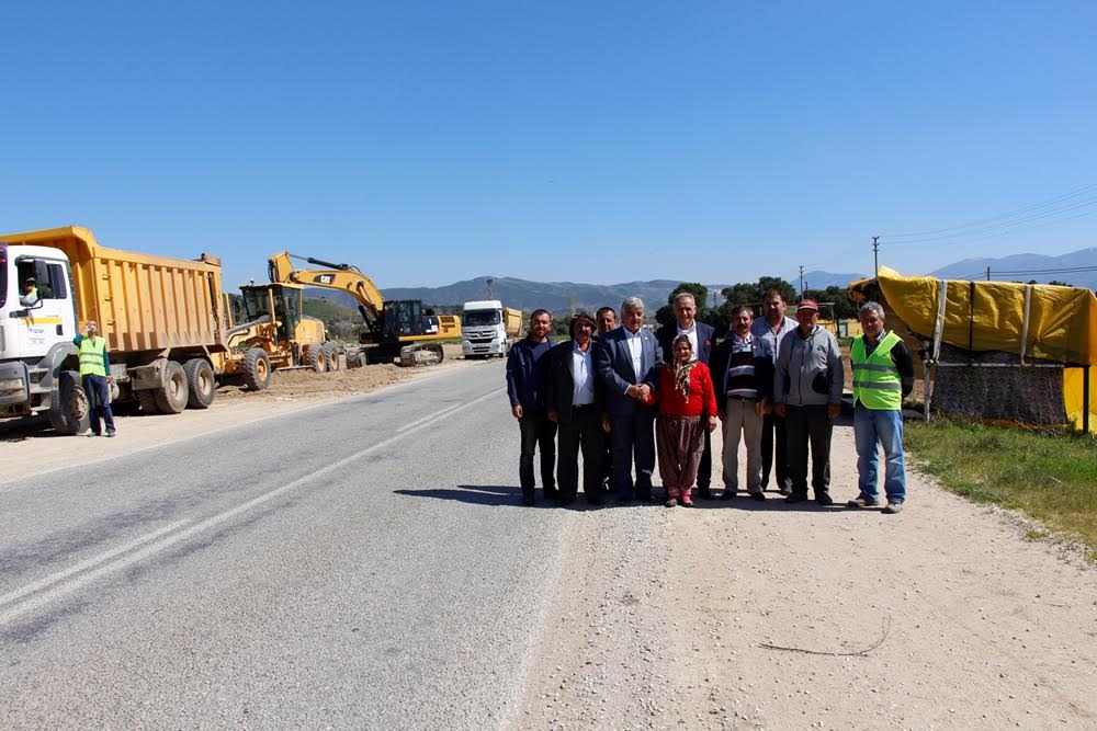 Kaymakçı-Ödemiş arası bölünmüş yol çalışmaları başladı