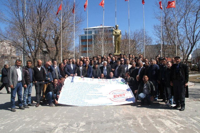 Ardahan Stk'lardan 'Evet ' Desteği