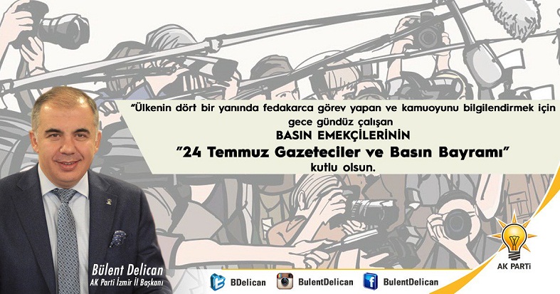 TÜM BASIN EMEKÇİLERİNİN BAYRAMINI KUTLARIM