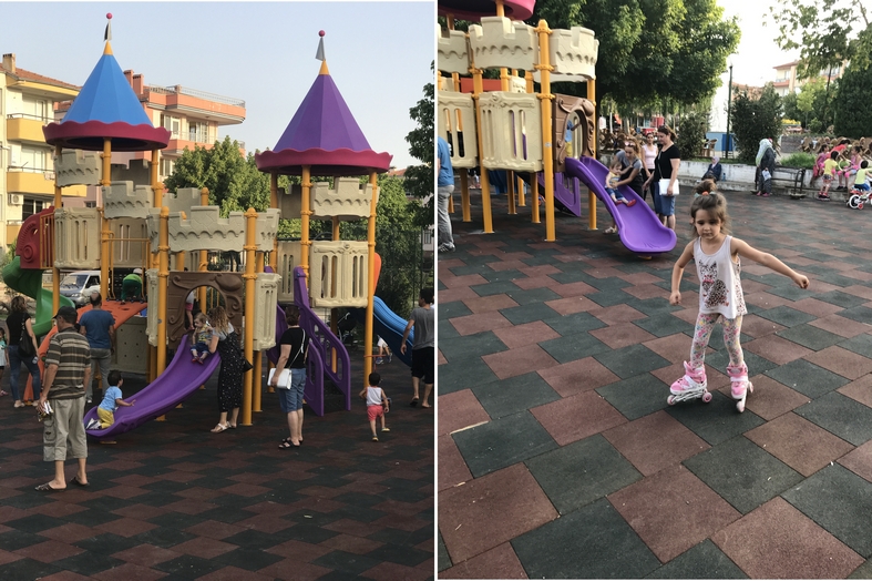 rnÇocuklar Yeni Oyun Gruplarının Tadını Çıkarıyor