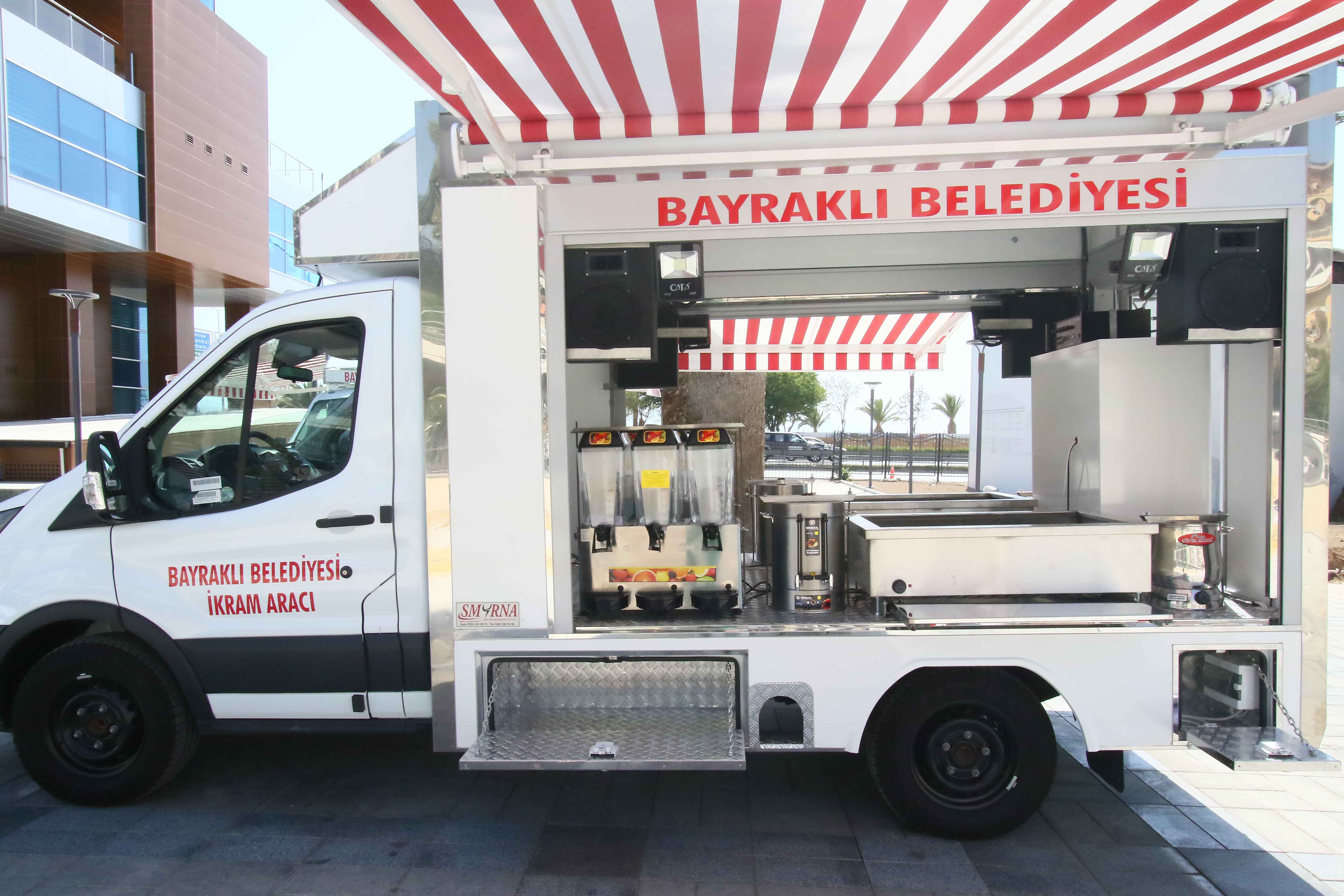 Bayraklı’da ikram aracı sayısı 5’e çıktı