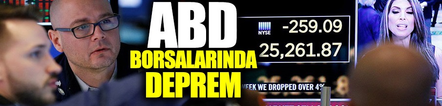 ABD borsalarında tarihi düşüş