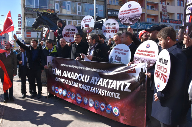 Ardahan,Erzurum, Kars, Stk'lardan Zeytin Dalı Harekatı'na Destek