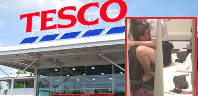 Tesco Ofiste cinsel ilişkiye girdiler! Arkadaşları kaydetti!
